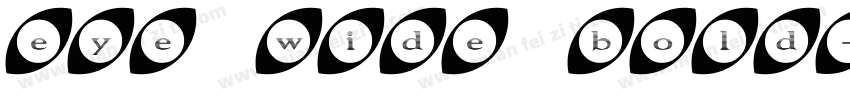 eye wide bold字体转换